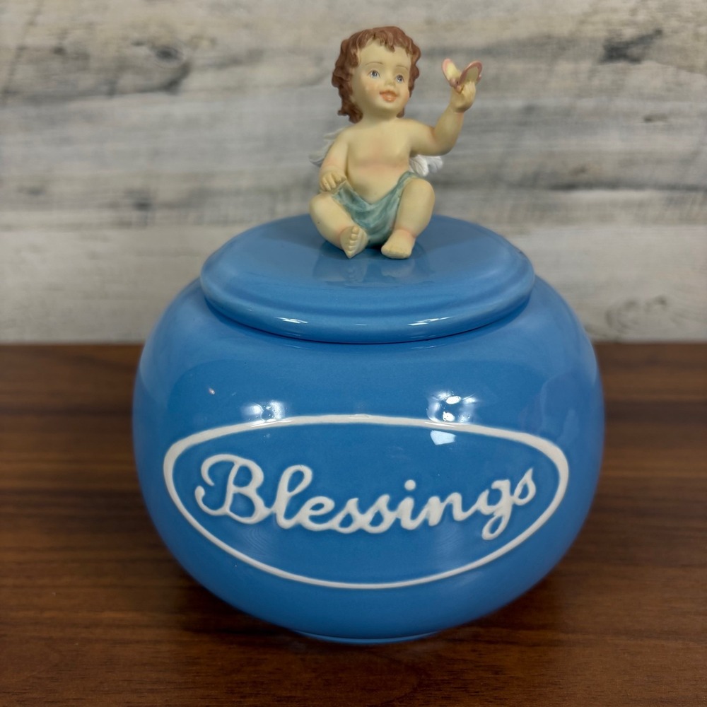 HOUSE OF LLOYD EARTHENWARE VINTAGE Blessings Jar NEW 1999‎